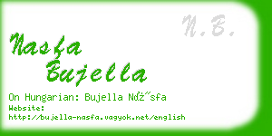 nasfa bujella business card
